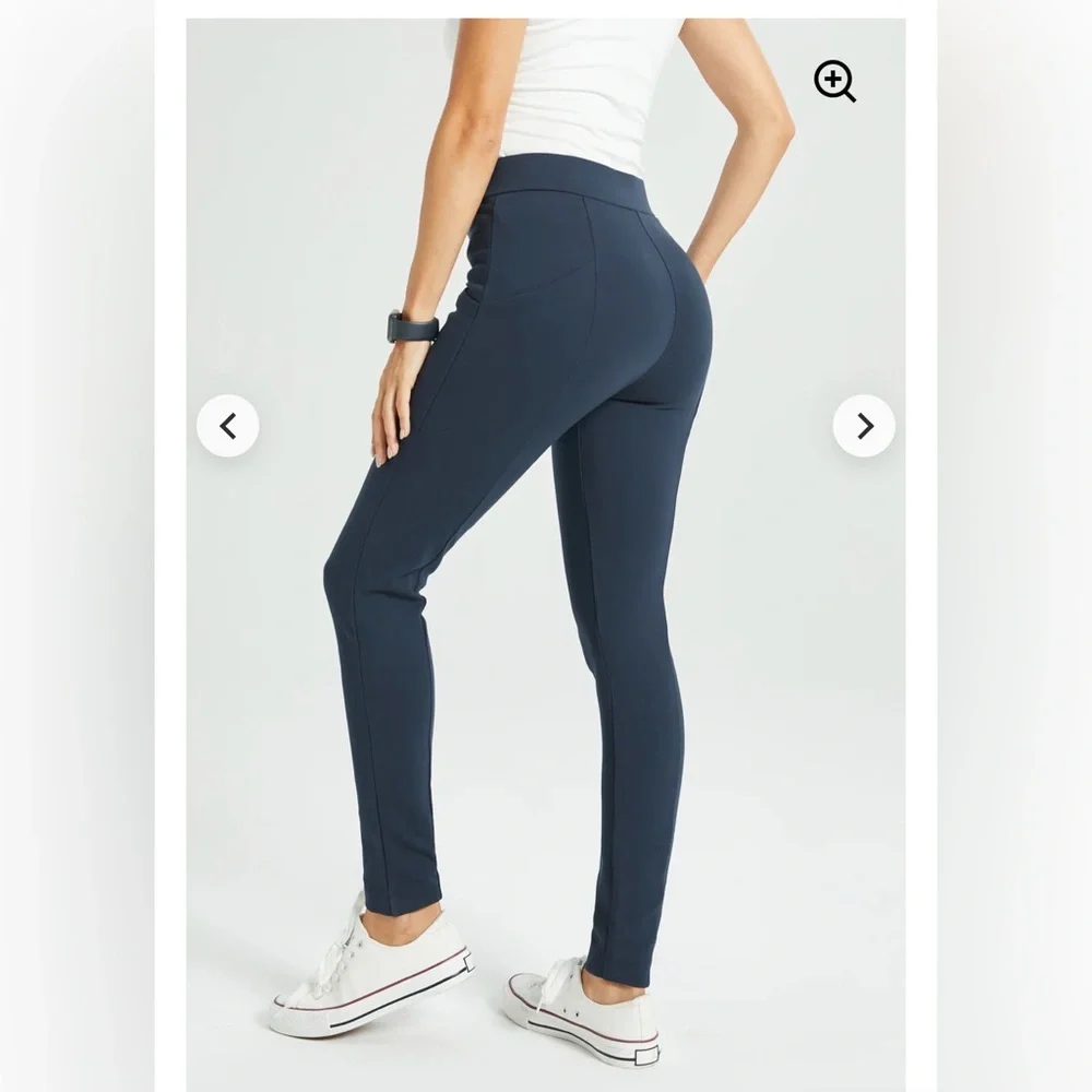 Betabrand XS & XSP Navy Journey Skinny Leg Pants Stretch Womens 25” & 27” Inseam - Picture 3 of 16